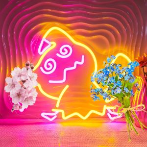 Neon Sign, Anime Neon Signs for Wall Decor LED Light up Signs Home Decor for Bedroom, Man Cave, Gaming Room, Party, Club, Pub, Bar Decoration Christmas Halloween Easter Gift USB Operated